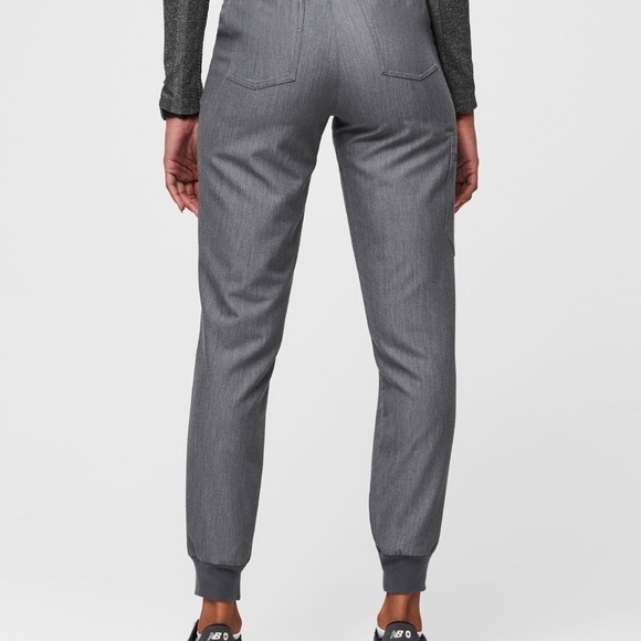 Women's Figs High Waisted Zamora Jogger Scrub Pant in Hydrogen Green - Picture 10 of 12